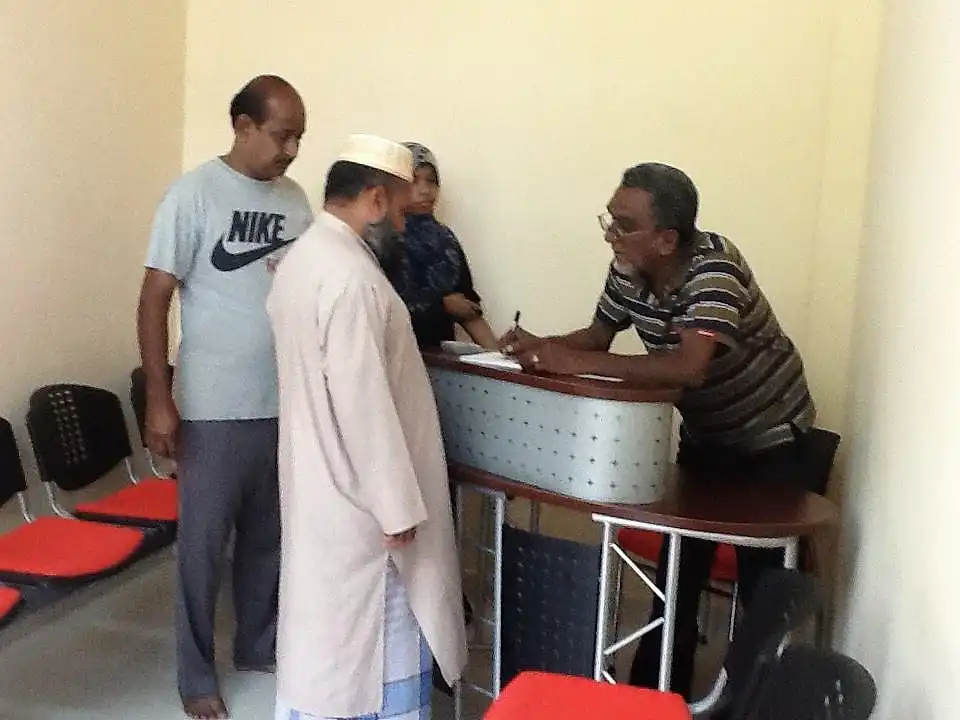 Patients taking numbers