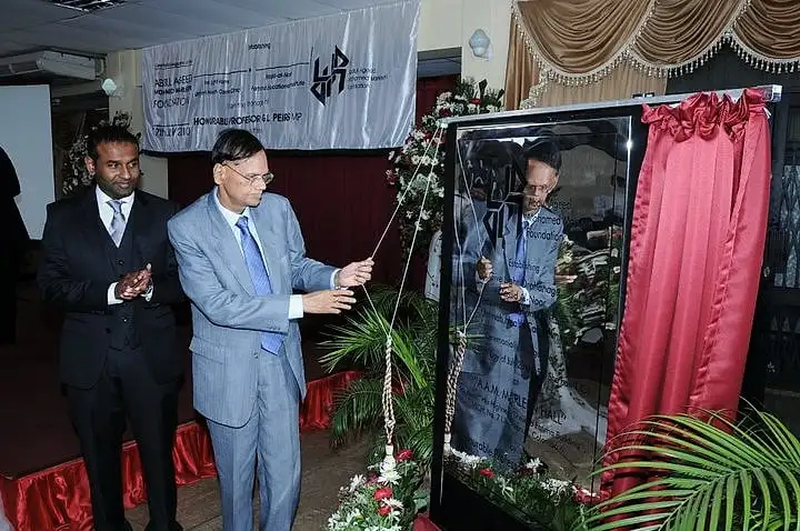 Prof G L Peiris at the inauguration of AAM Marleen Foundation