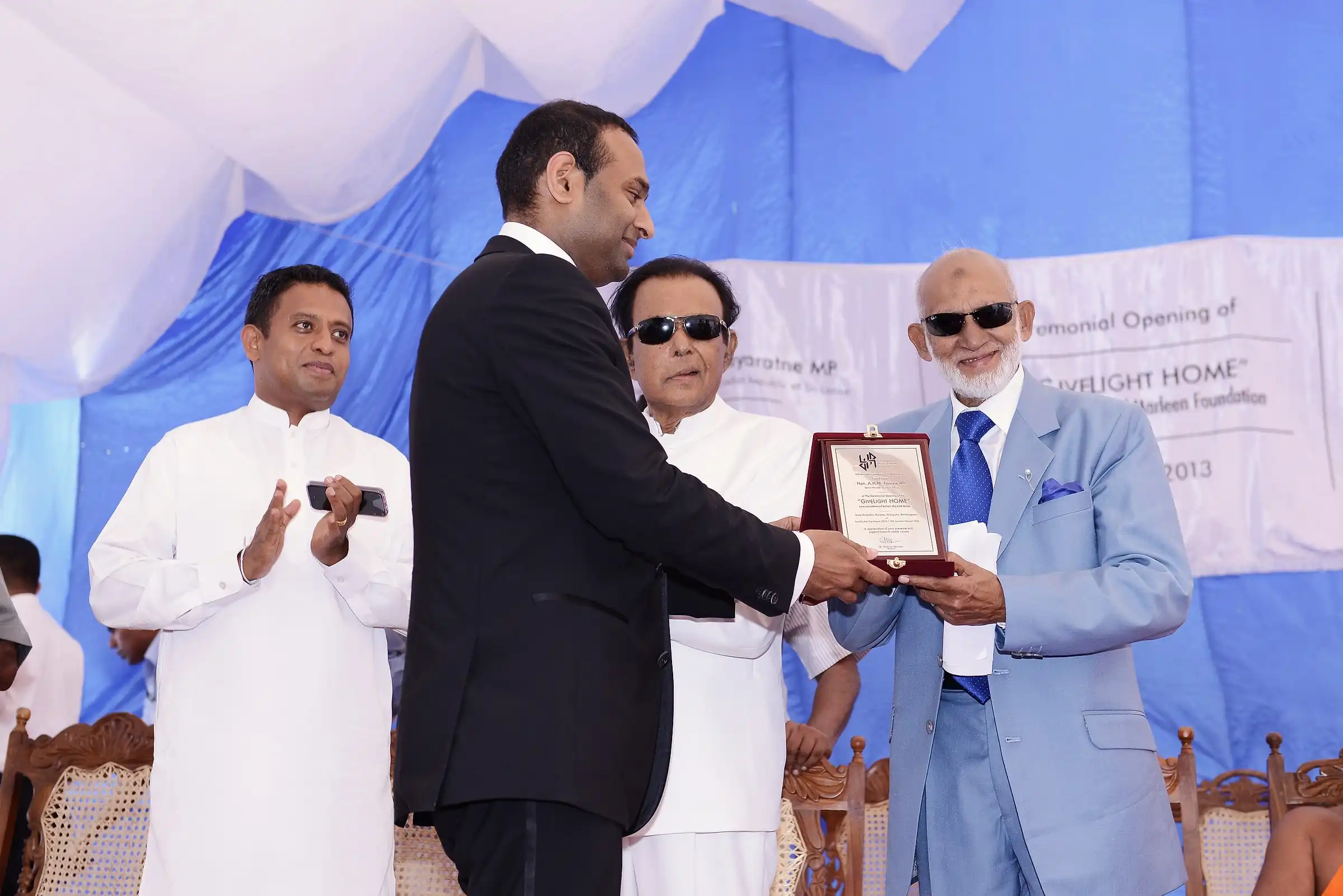 Memento Presented to Minister of Urban Affairs