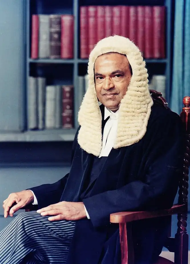 Abdul Ageed Mohamed Marleen in court robes and wig