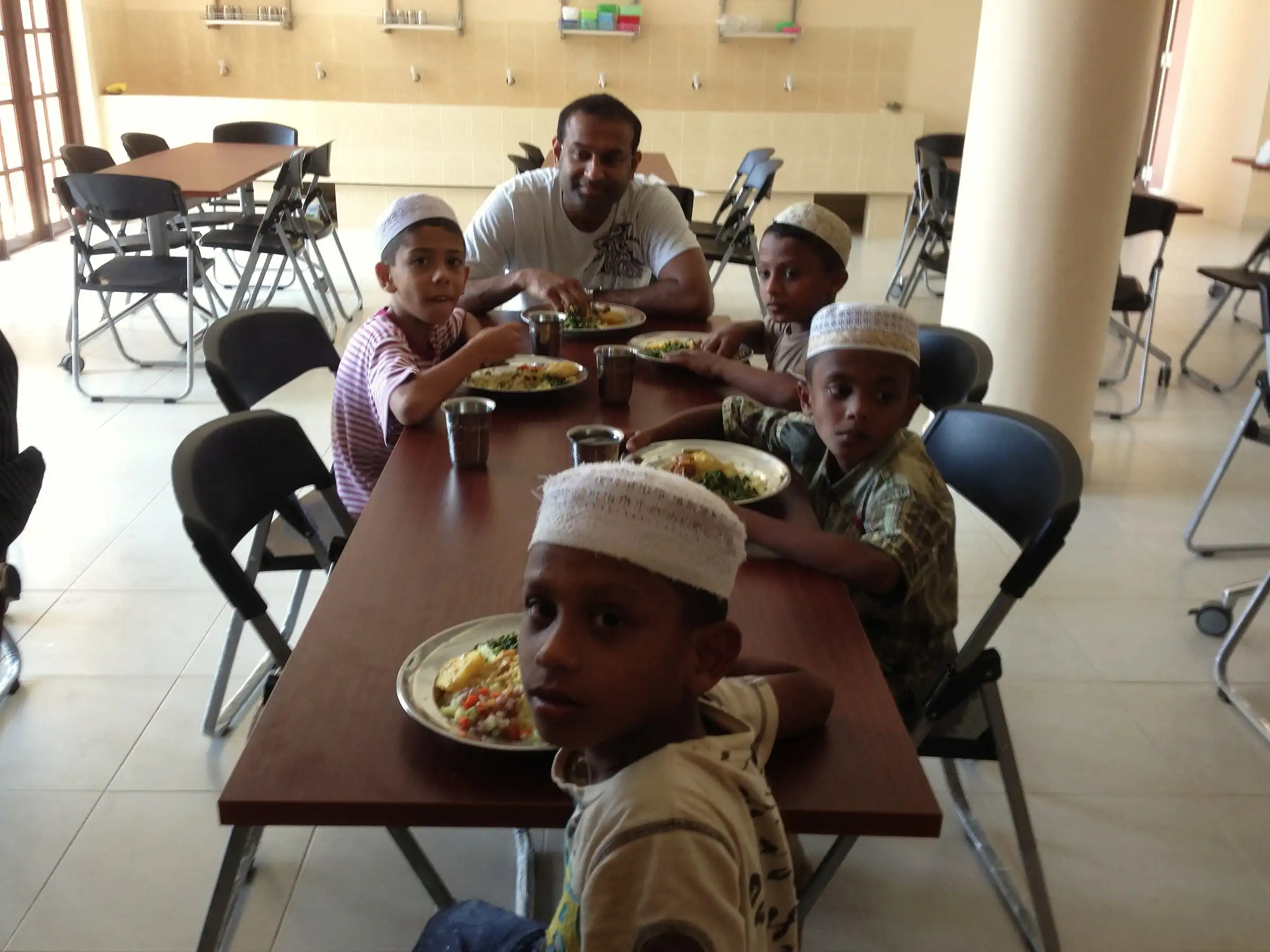 Having Lunch