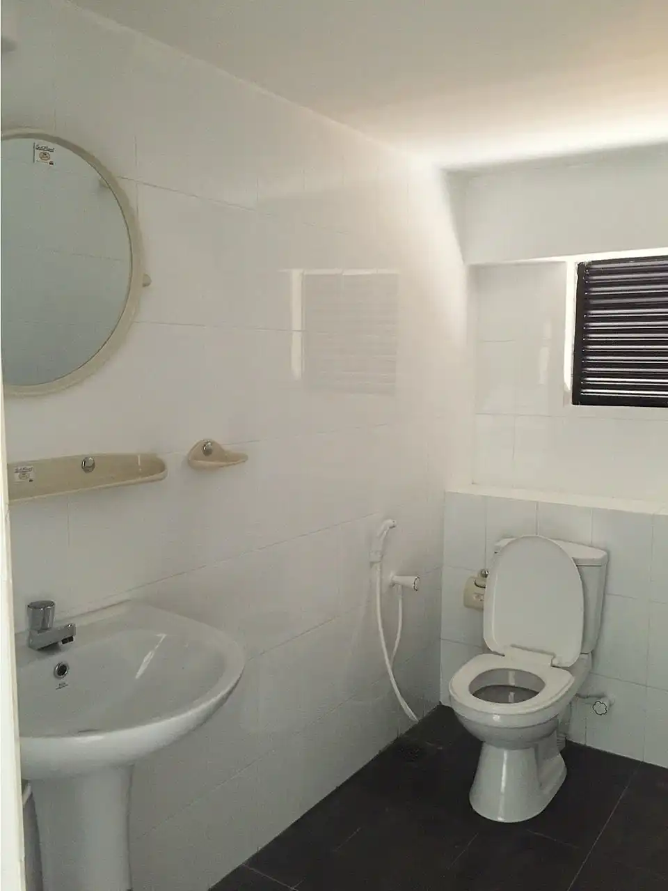 Shower and Toilet in live in area
