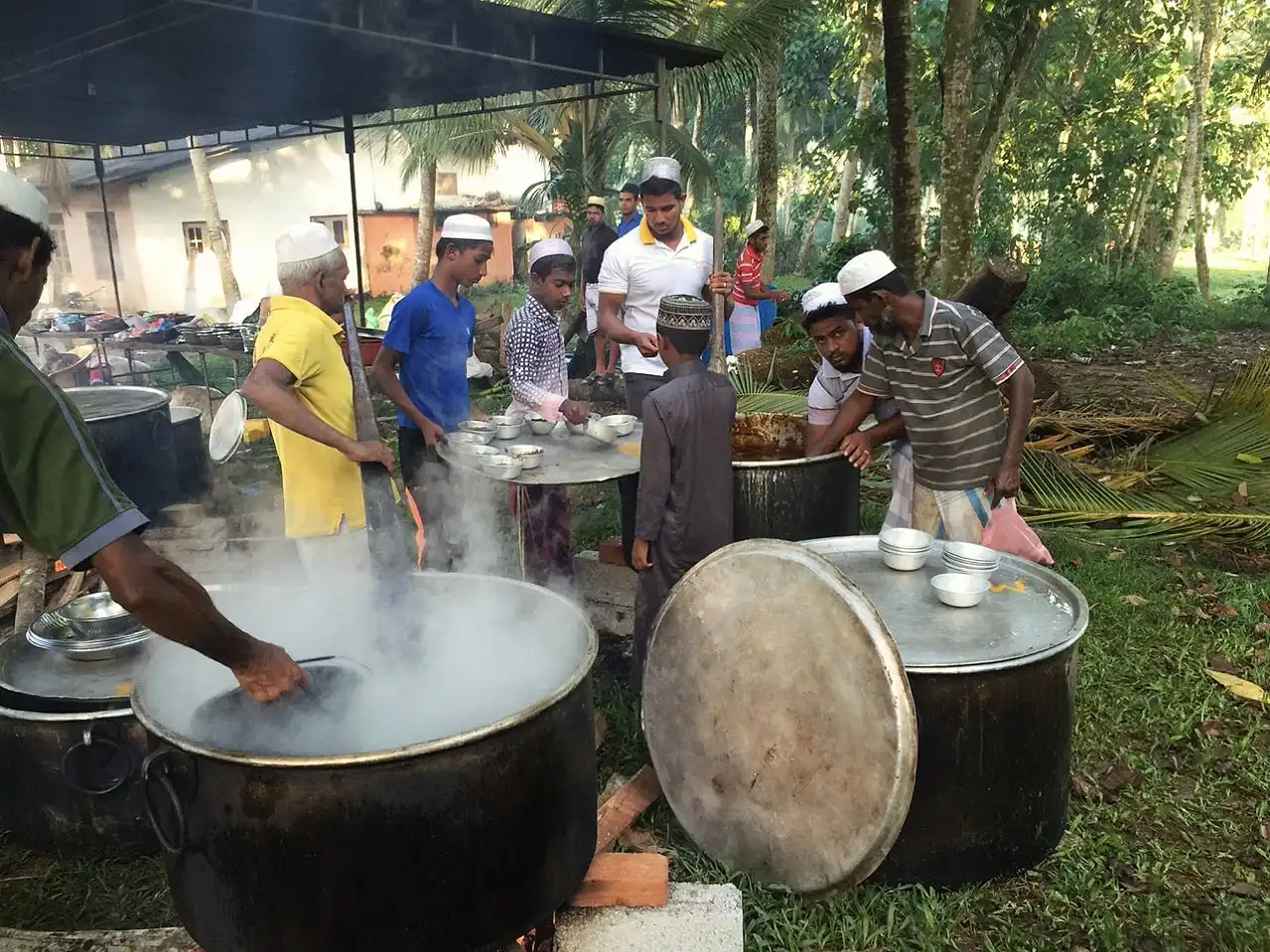 Food preparation on opening day
