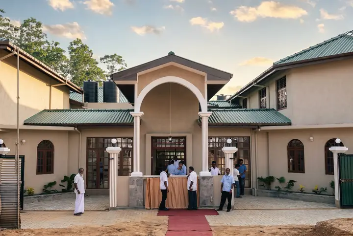 The entrance of Give Light Home on opening day