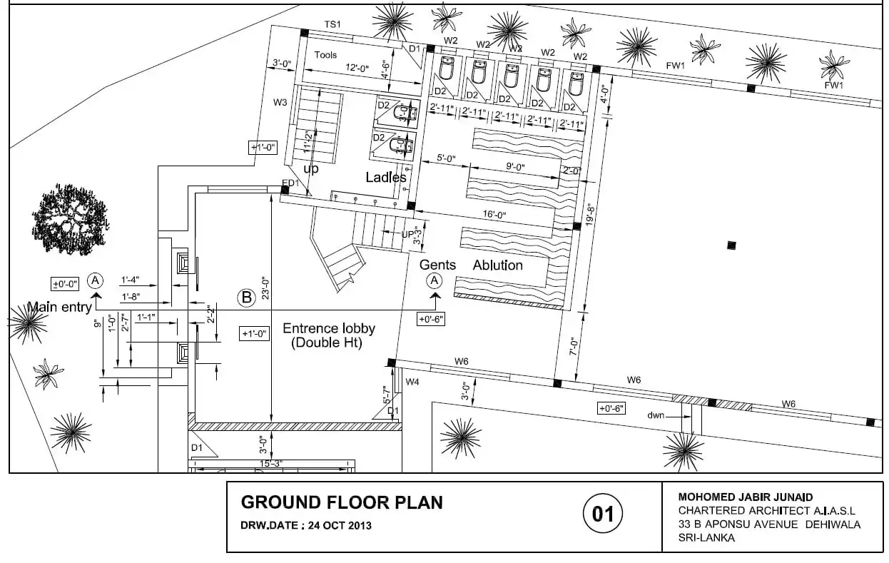 Bayt Ur-Rahman Mosque, drawing 2 of 2