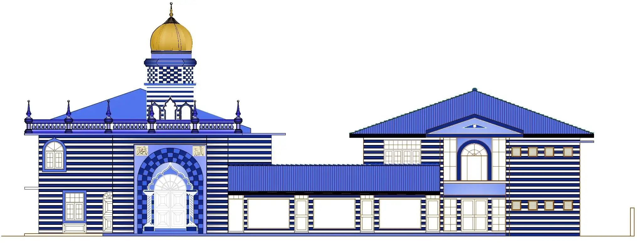 Bayt Ur-Rahman Mosque, drawing 1 of 2