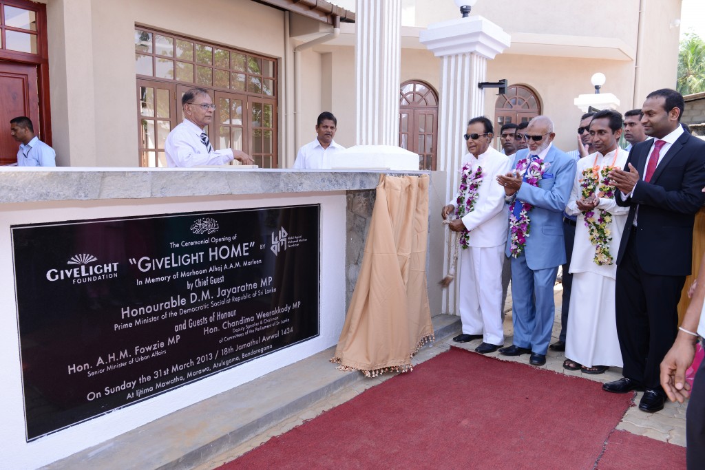 Opening Ceremony of Give Light Home on 31th March 2013